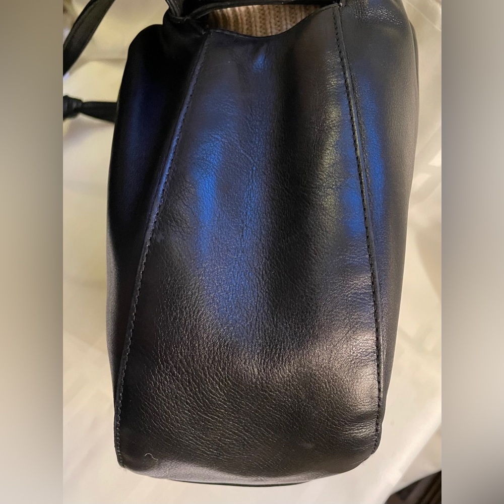 Authentic Chanel Leather Drawstring Shoulder Bag - image 7